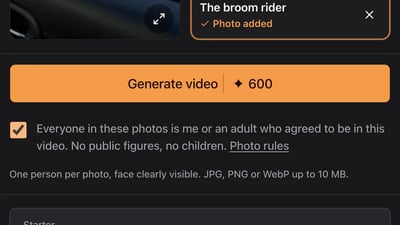 Add it to the broom rider slot