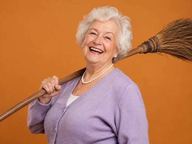 Grandma, finally airborne